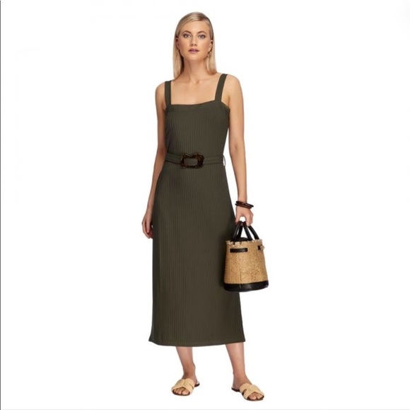 Jets forrest green midi dress - Picture 2 of 3